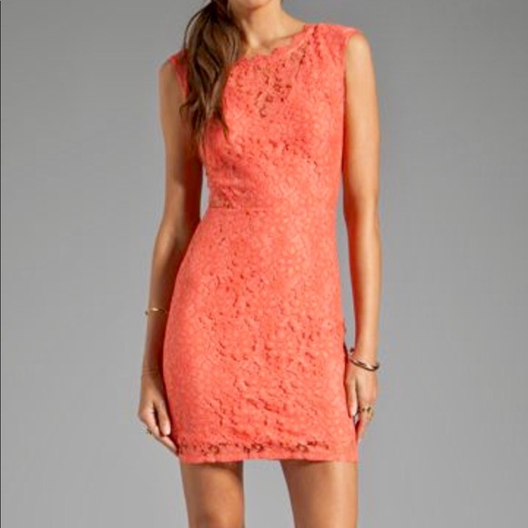 Dolce Vita coral lace dress - Picture 3 of 14